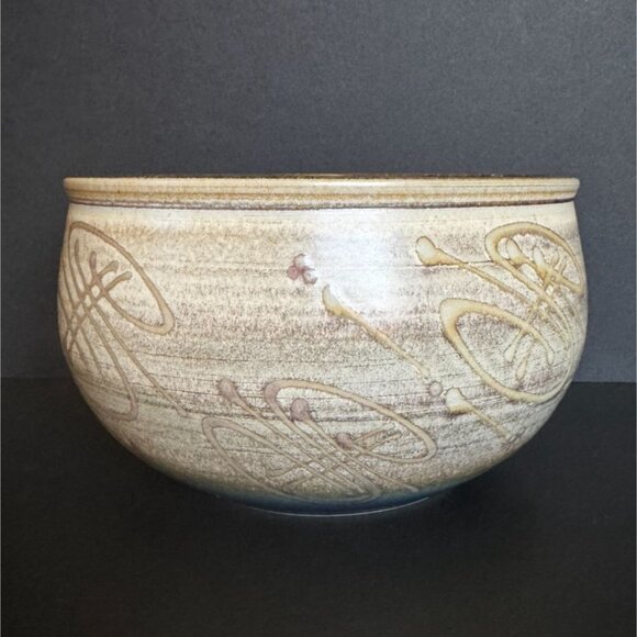 Signed James Brooke Pottery Bowl Rustic Cottage - Picture 4 of 8